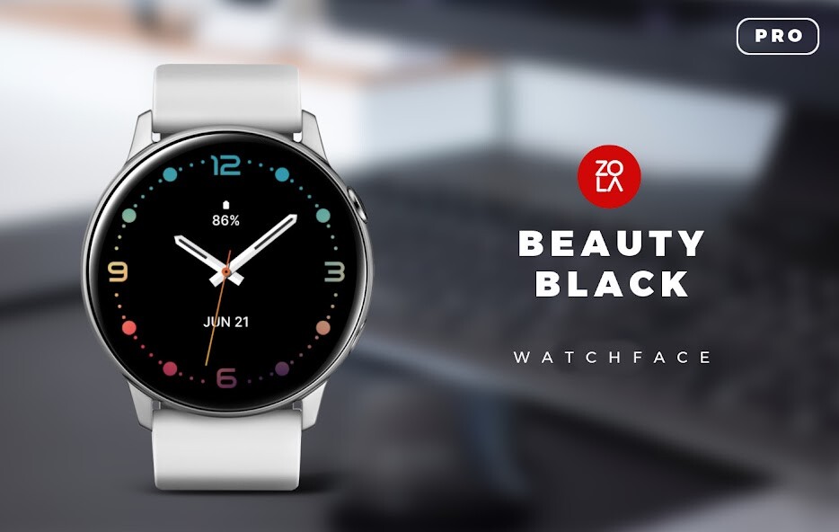 Run android online APK Beauty Black Pro Watch Face from MyAndroid or emulate Beauty Black Pro Watch Face using MyAndroid