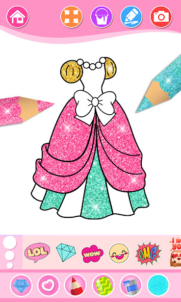 Run android online APK Beauty Coloring Book for Girls from MyAndroid or emulate Beauty Coloring Book for Girls using MyAndroid