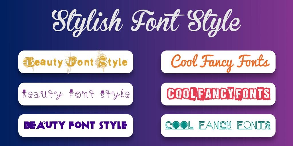Run android online APK Beauty Font Style - Cool  Stylish Text Fancy Font from MyAndroid or emulate Beauty Font Style - Cool  Stylish Text Fancy Font using MyAndroid