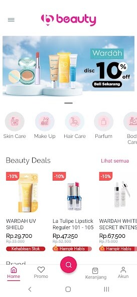Run android online APK Beauty Kendari Store from MyAndroid or emulate Beauty Kendari Store using MyAndroid