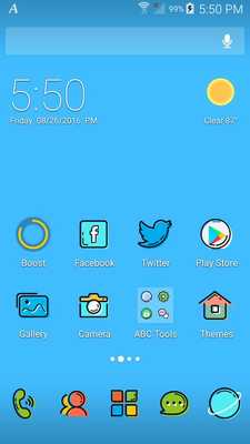 Emulate Android APK Beauty Lines Theme