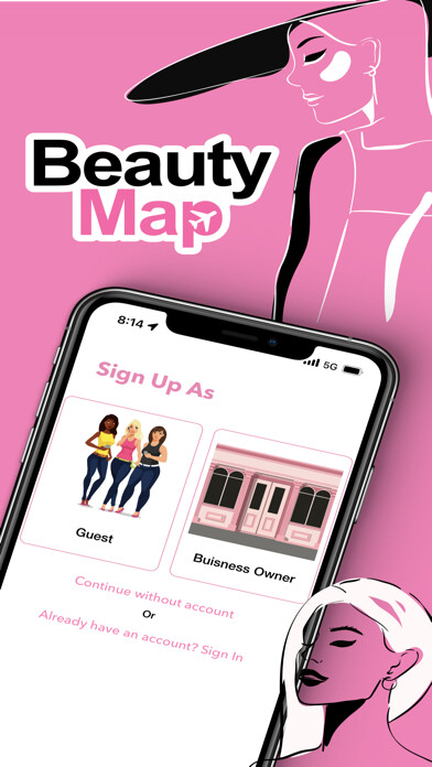 Emulate iPhone app BeautyMap using MyAndroid