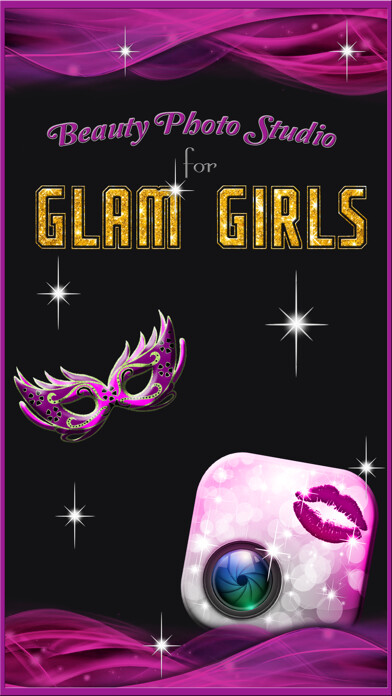 Emulate iPhone app Beauty Photo Studio for Glam Girls - Make a cute Scrapbook with Glittery Captions and Stickers using MyAndroid