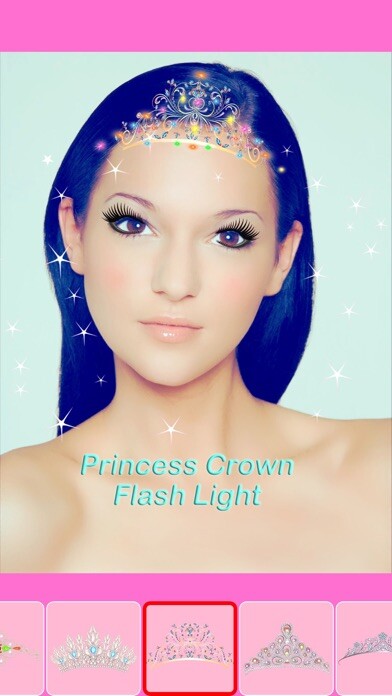 Emulate iPhone app Beauty Princess Selfie Camera - REAL TIME Face Makeup using MyAndroid
