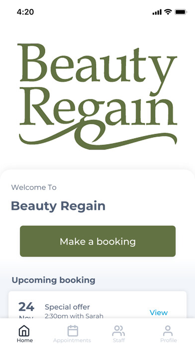 Emulate iPhone app Beauty Regain using MyAndroid