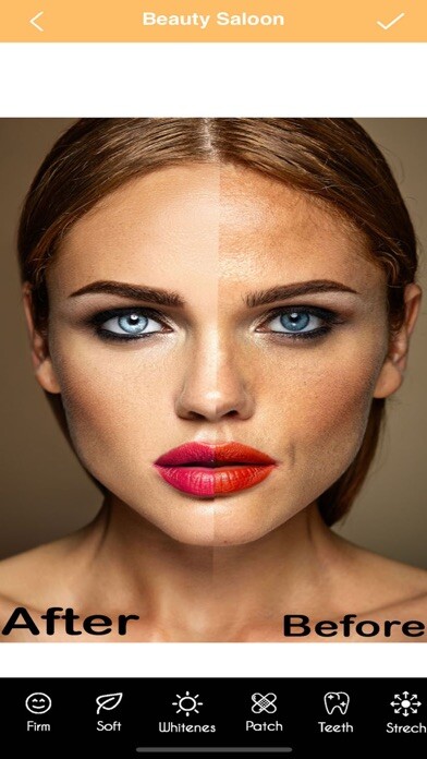 Emulate iPhone app Beauty Saloon - Beauty TouchUp using MyAndroid