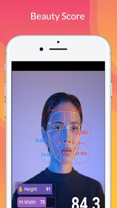 Emulate iPhone app Beauty Score Golden Ratio Face using MyAndroid