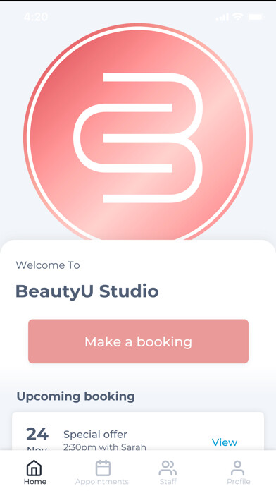 Emulate iPhone app BeautyU Studio using MyAndroid
