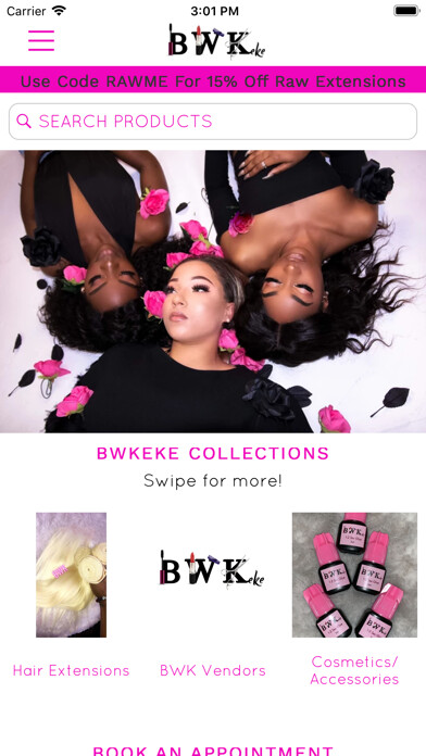Emulate iPhone app BeautyWithKeKe LLC using MyAndroid