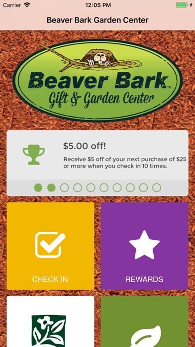 Emulate iPhone app Beaver Bark Gift Garden Center using MyAndroid