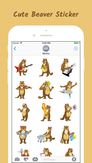 Emulate iPhone app Beaver Sticker Emojis using MyAndroid Emulate iPhone app Beaver Sticker Emojis using MyAndroid