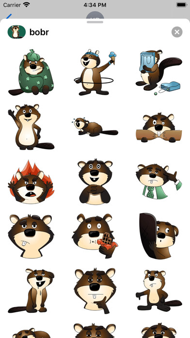 Emulate iPhone app Beaver stickers for Messages using MyAndroid Emulate iPhone app Beaver stickers for Messages using MyAndroid