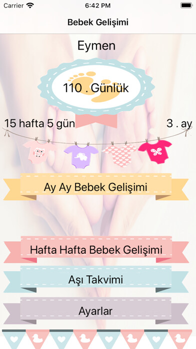 Emulate iPhone app Bebek Gelişimi Hafta Hafta using MyAndroid Emulate iPhone app Bebek Gelişimi Hafta Hafta using MyAndroid