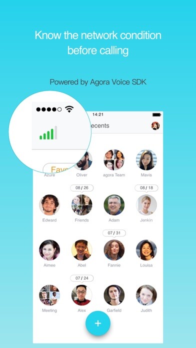 Emulate iPhone app Beckon - High quality call using MyAndroid