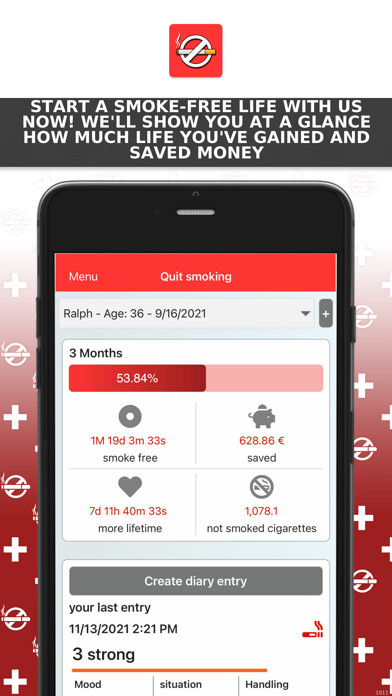 Emulate iPhone app Become a non-smoker now using MyAndroid