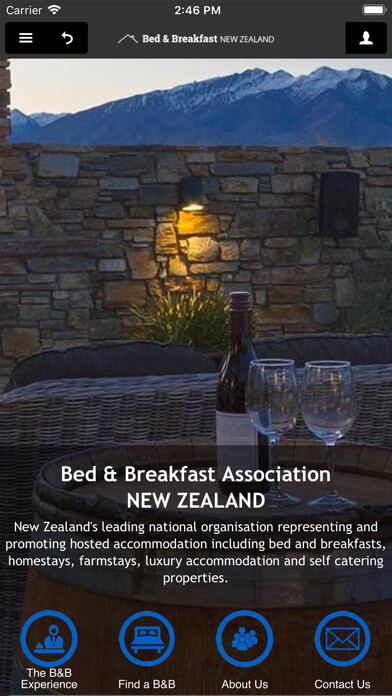 Emulate iPhone app Bed & Breakfast Association NZ using MyAndroid Emulate iPhone app Bed & Breakfast Association NZ using MyAndroid