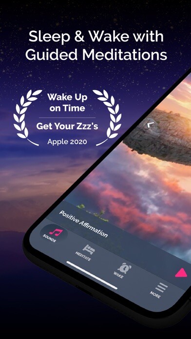 Emulate iPhone app Beditations: Sleep & Awaken using MyAndroid