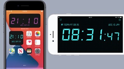 Emulate iPhone app Bedside Clock - Time widgets using MyAndroid Emulate iPhone app Bedside Clock - Time widgets using MyAndroid