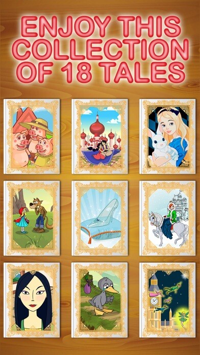 Emulate iPhone app Bedtime Short Classic Tales using MyAndroid