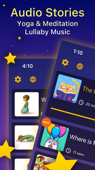 Emulate iPhone app Bedtime Stories for Kids Sleep using MyAndroid