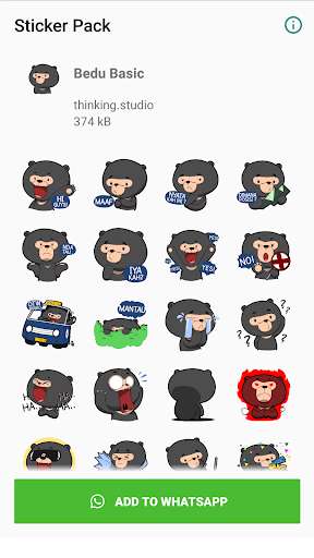 Run android online APK Bedu StickerWA from MyAndroid or emulate Bedu StickerWA using MyAndroid