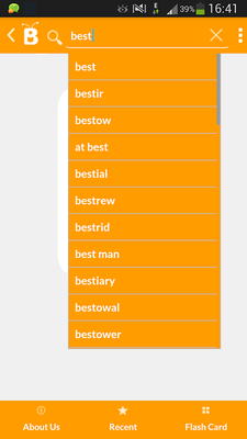 Emulate Android APK Bee English Dictionary