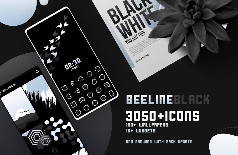 Run android online APK BeeLine Black IconPack from MyAndroid or emulate BeeLine Black IconPack using MyAndroid