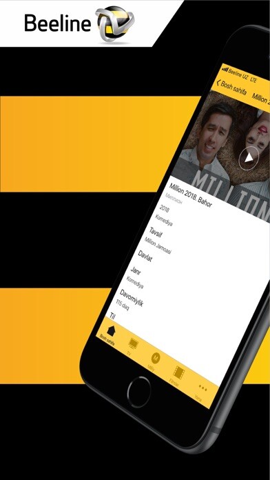 Emulate iPhone app Beeline TV Uzbekistan using MyAndroid