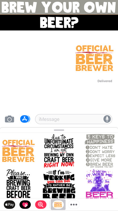 Emulate iPhone app Beer Brewing Stickers using MyAndroid Emulate iPhone app Beer Brewing Stickers using MyAndroid