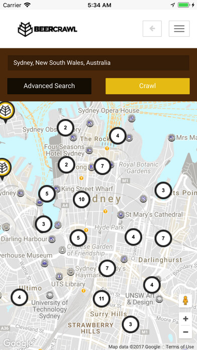 Emulate iPhone app Beer Crawl using MyAndroid Emulate iPhone app Beer Crawl using MyAndroid