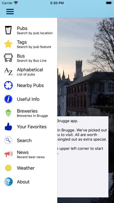 Emulate iPhone app Beer Guide Brugge using MyAndroid Emulate iPhone app Beer Guide Brugge using MyAndroid