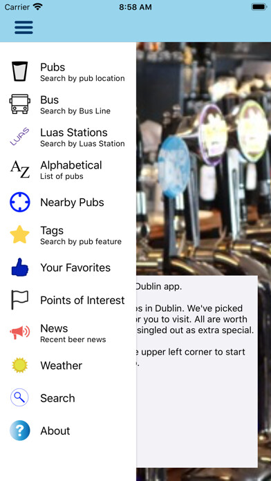Emulate iPhone app Beer Guide Dublin using MyAndroid Emulate iPhone app Beer Guide Dublin using MyAndroid