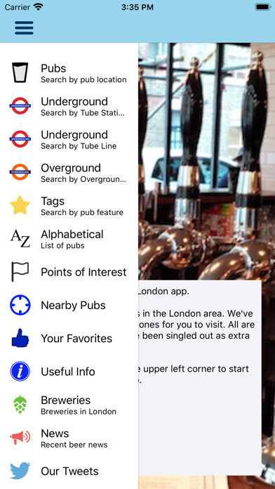Emulate iPhone app Beer Guide London using MyAndroid Emulate iPhone app Beer Guide London using MyAndroid