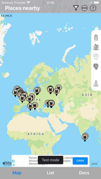 Emulate iPhone app Beer Places using MyAndroid