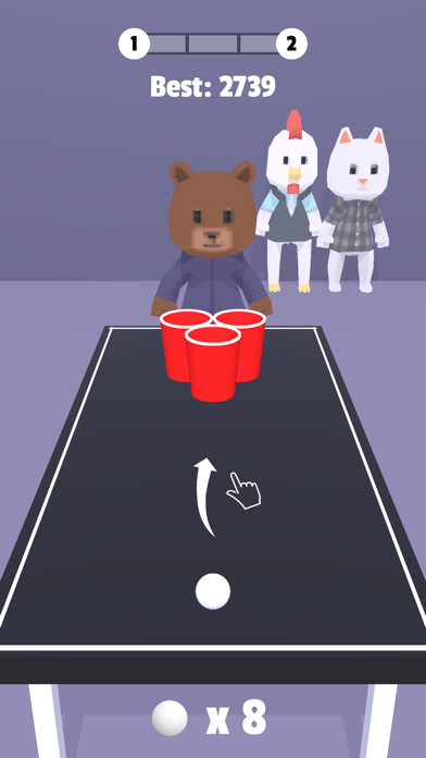 Emulate iPhone app Beer Pong. using MyAndroid
