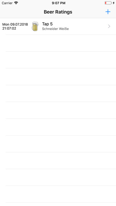 Emulate iPhone app beerratings using MyAndroid