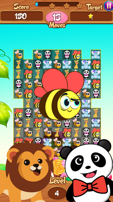 Emulate iPhone app Bees Animal Friends Pop Match3 using MyAndroid Emulate iPhone app Bees Animal Friends Pop Match3 using MyAndroid
