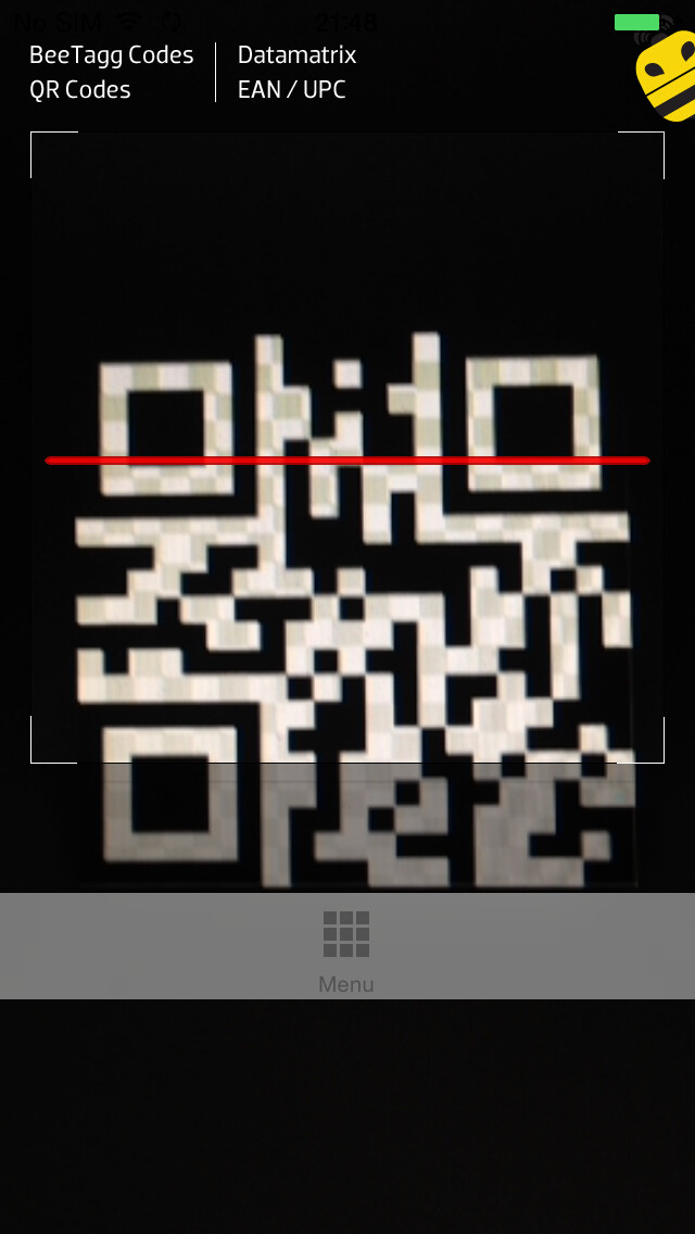 Emulate iPhone app BeeTagg QR Reader using MyAndroid Emulate iPhone app BeeTagg QR Reader using MyAndroid