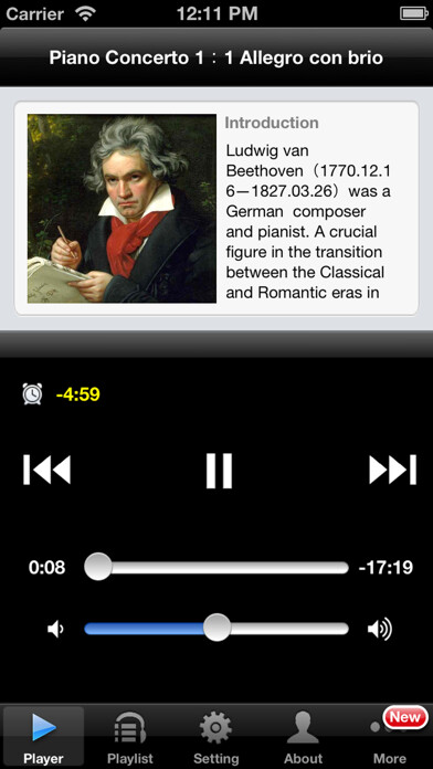 Emulate iPhone app Beethoven Concertos using MyAndroid Emulate iPhone app Beethoven Concertos using MyAndroid