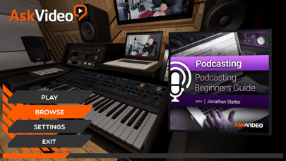Emulate iPhone app Beginner Podcasting Course using MyAndroid