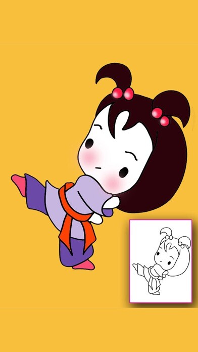 Emulate iPhone app Bejoy Coloring: Sweet Doll using MyAndroid