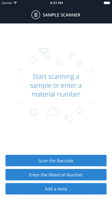 Emulate iPhone app BekaertDeslee Sample Scanner using MyAndroid