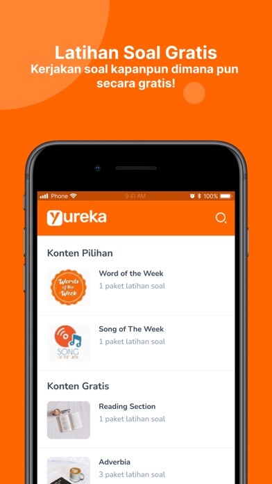 Emulate iPhone app Belajar Bahasa Inggris Yureka! using MyAndroid