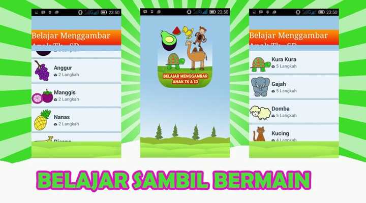 Emulate Android APK Belajar Menggambar Anak TK-SD