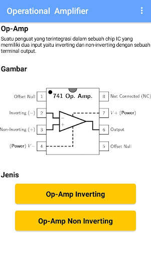 Run android online APK Belajar Op-Amp from MyAndroid or emulate Belajar Op-Amp using MyAndroid