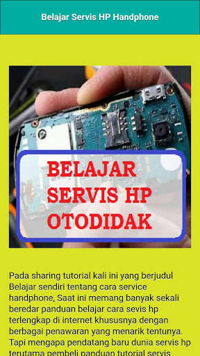 Run android online APK Belajar Servis HP Handphone Android Otodidak from MyAndroid or emulate Belajar Servis HP Handphone Android Otodidak using MyAndroid