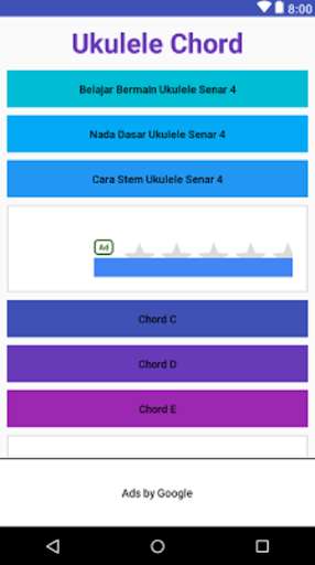 Run android online APK Belajar Ukulele Untuk Pemula from MyAndroid or emulate Belajar Ukulele Untuk Pemula using MyAndroid