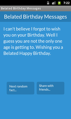 Emulate Android APK Belated Birthday Messages Emulate Android APK Belated Birthday Messages