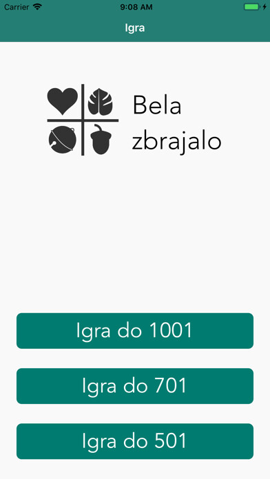 Emulate iPhone app Bela zbrajalo using MyAndroid