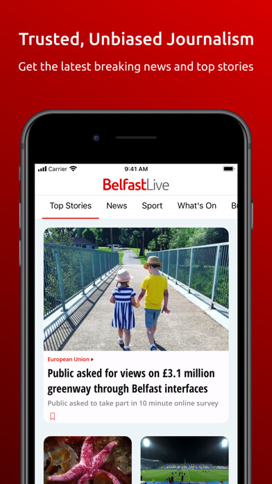 Emulate iPhone app Belfast Live using MyAndroid Emulate iPhone app Belfast Live using MyAndroid